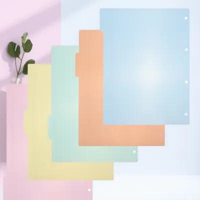 Tab Divider A4 - 10Pcs Professional Plastic Index Dividers Tabs