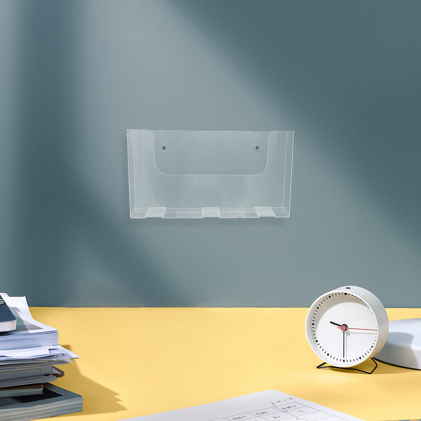 Acrylic Wall File Holder 2 Pac - Magazine Holder Rack ulasan dan harga