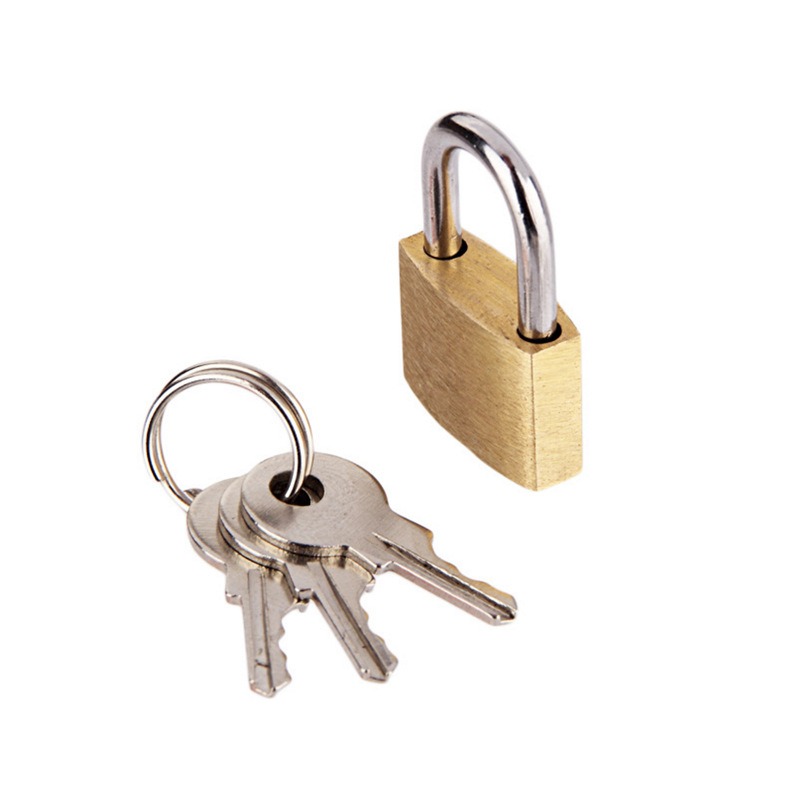 Solid Brass Padlock with 3 Key - Letter Opener Brass ulasan dan harga