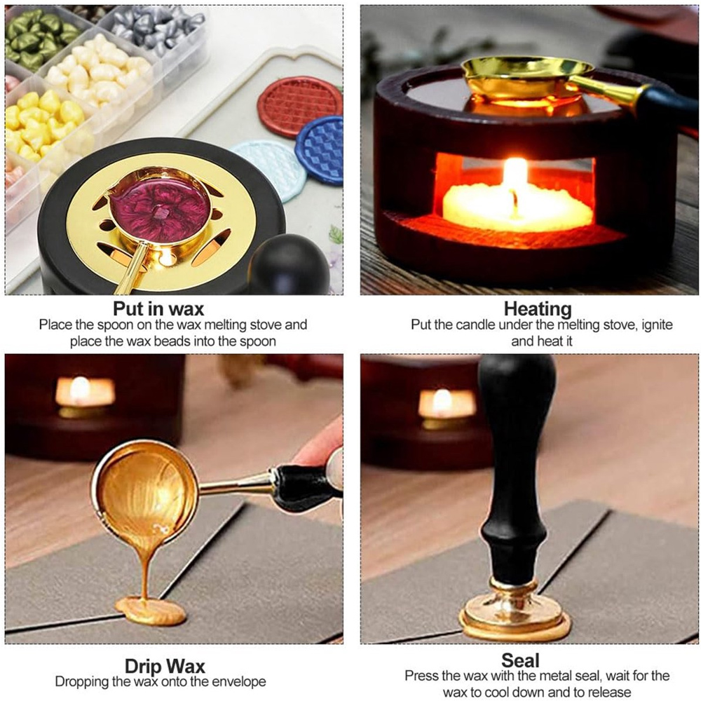 Custom Wax Seal Stamp Kit Pers - Wax Seal Stamp Set ulasan dan harga