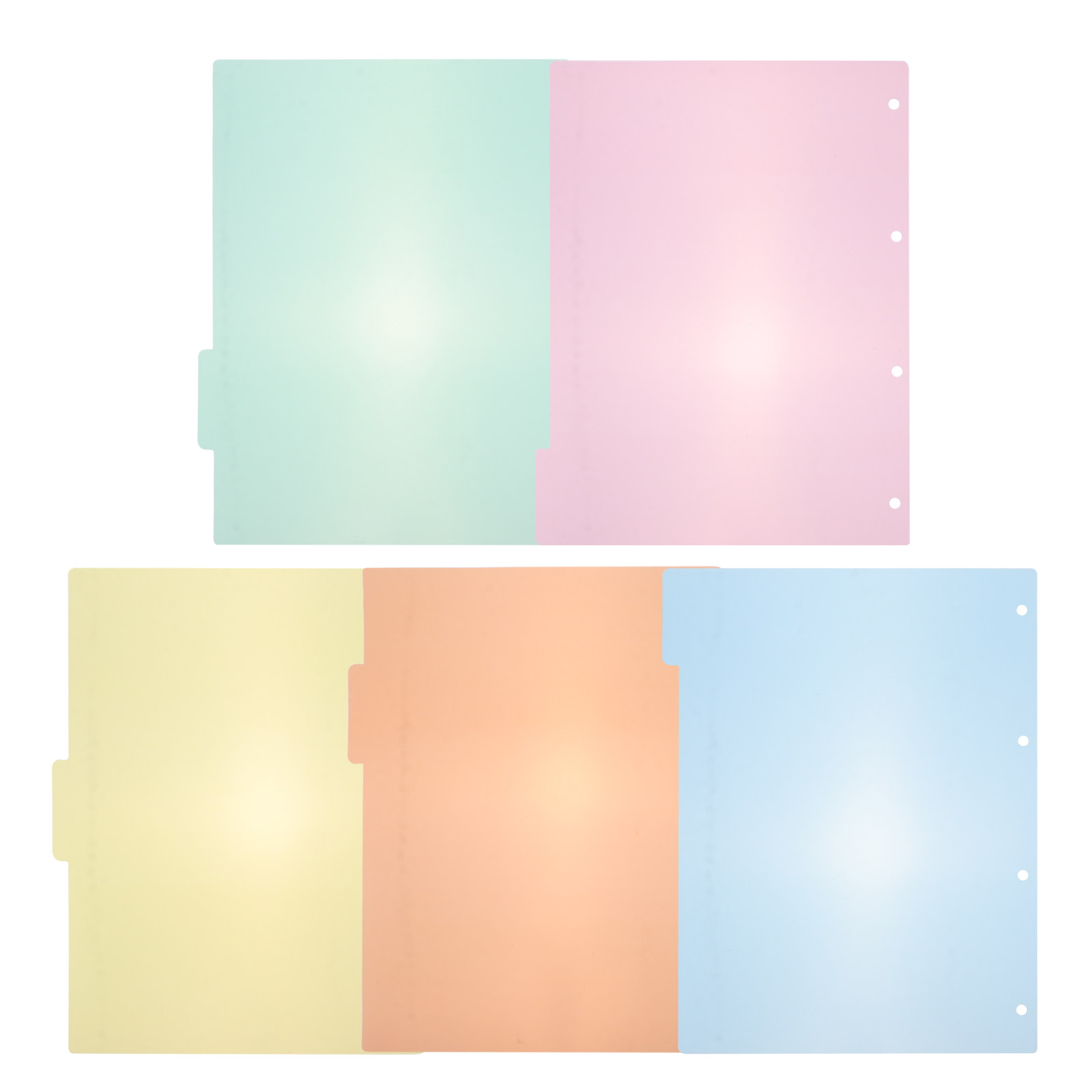 10Pcs Professional Plastic Ind - Tab Divider A4 ulasan dan harga