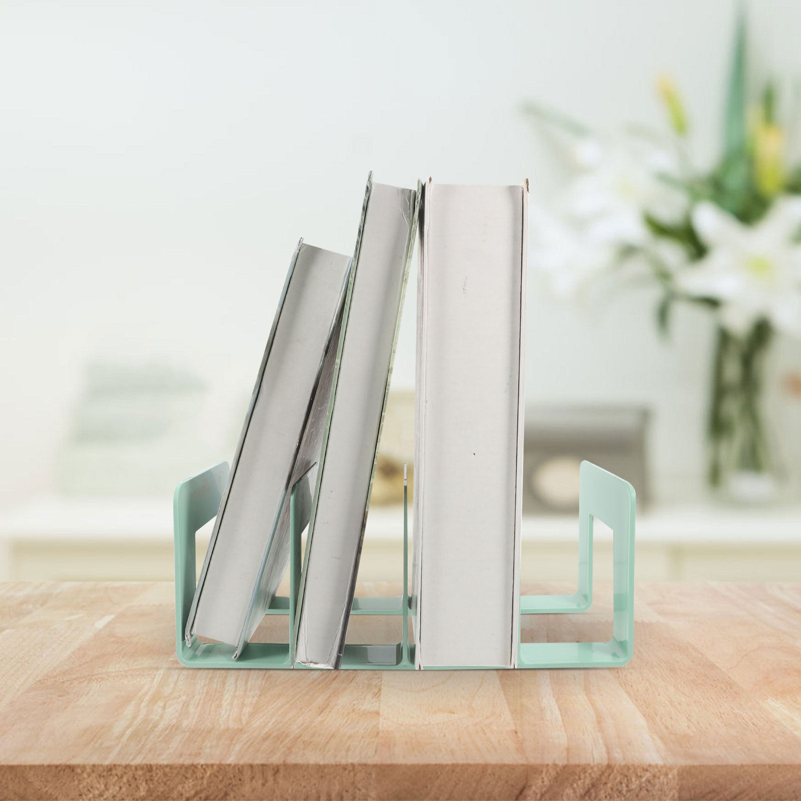 Book Organizer Desktop File Ra - Magazine Holder Rack ulasan dan harga