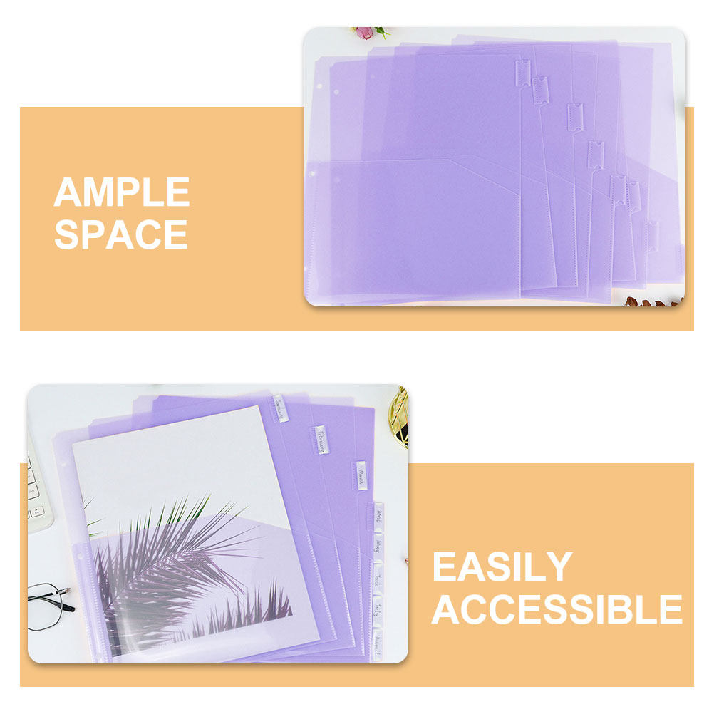 2Sets PP Plastic A4 Binder Div - Tab Divider A4 ulasan dan harga