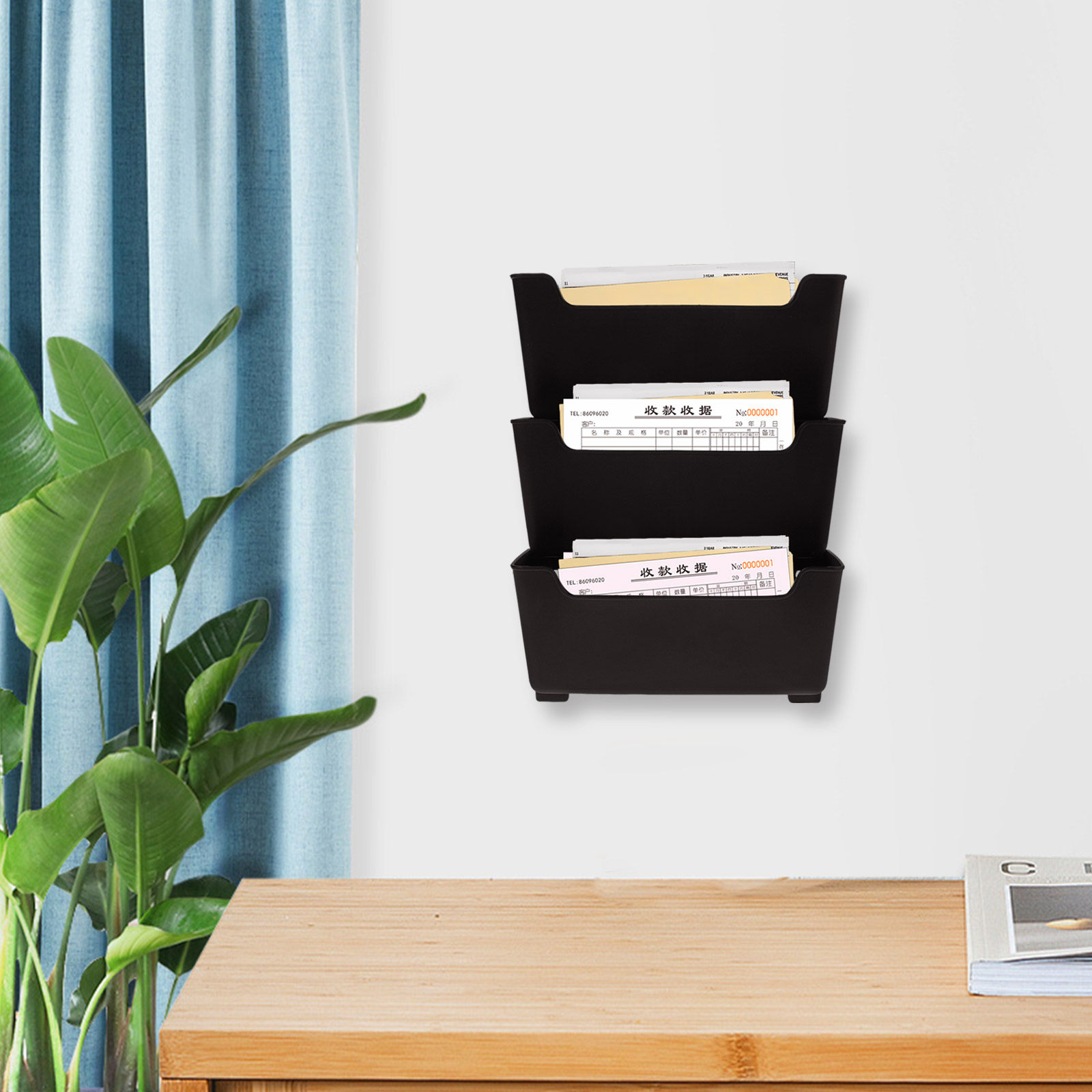 1Set Wall File Organizer Rack  - Magazine Holder Rack ulasan dan harga