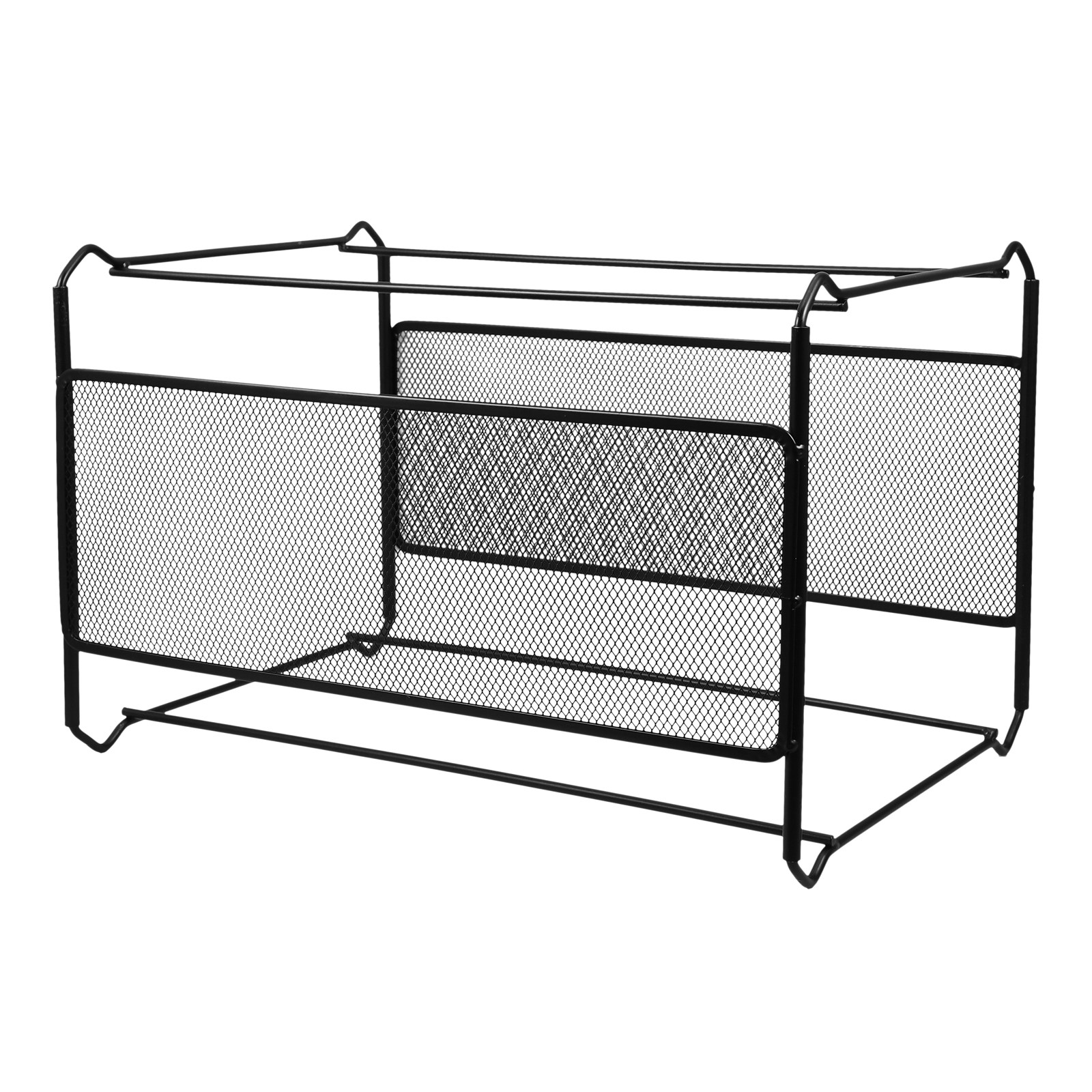 Iron Mesh File Holder Desktop  - Magazine Holder Rack ulasan dan harga