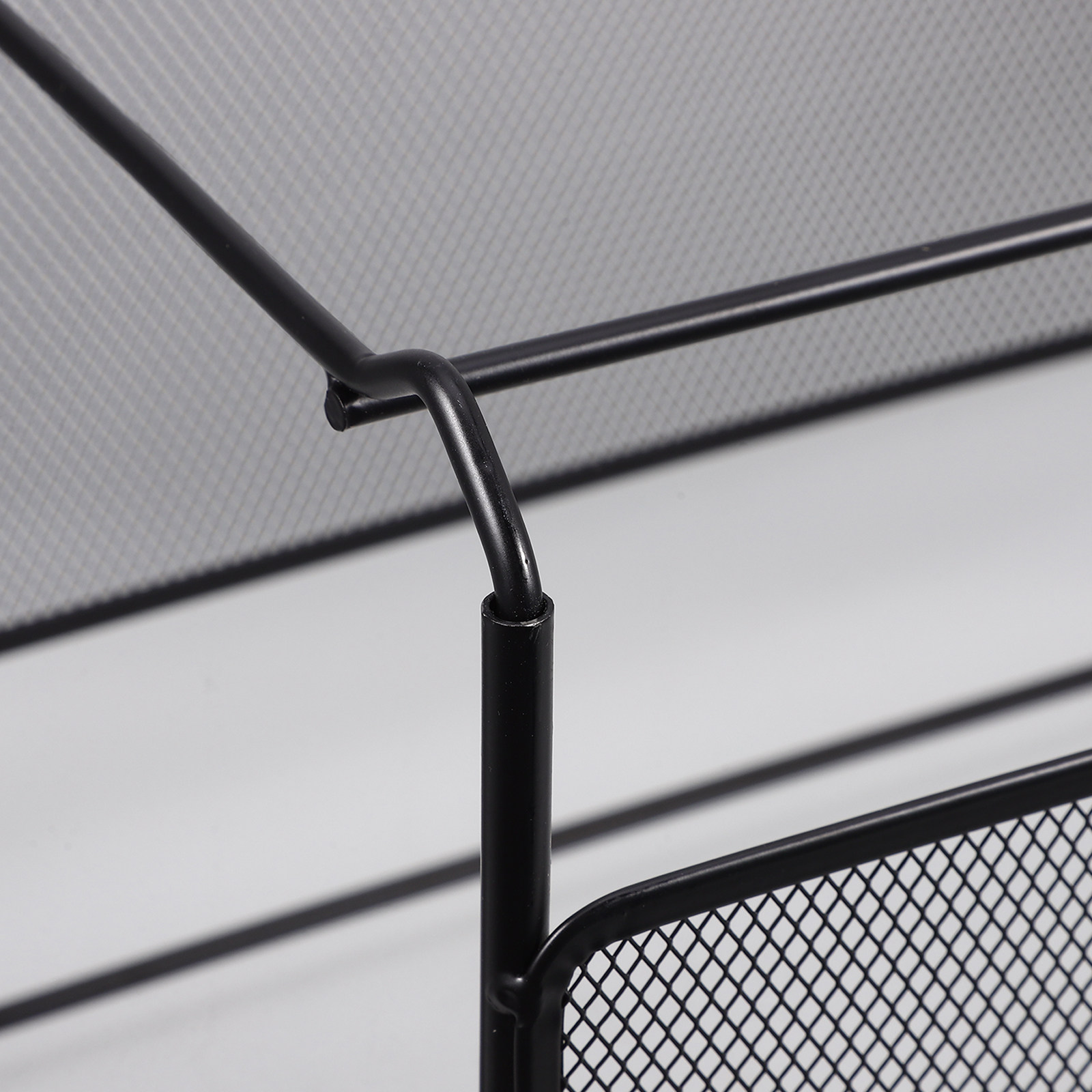 Iron Mesh File Holder Desktop  - Magazine Holder Rack ulasan dan harga