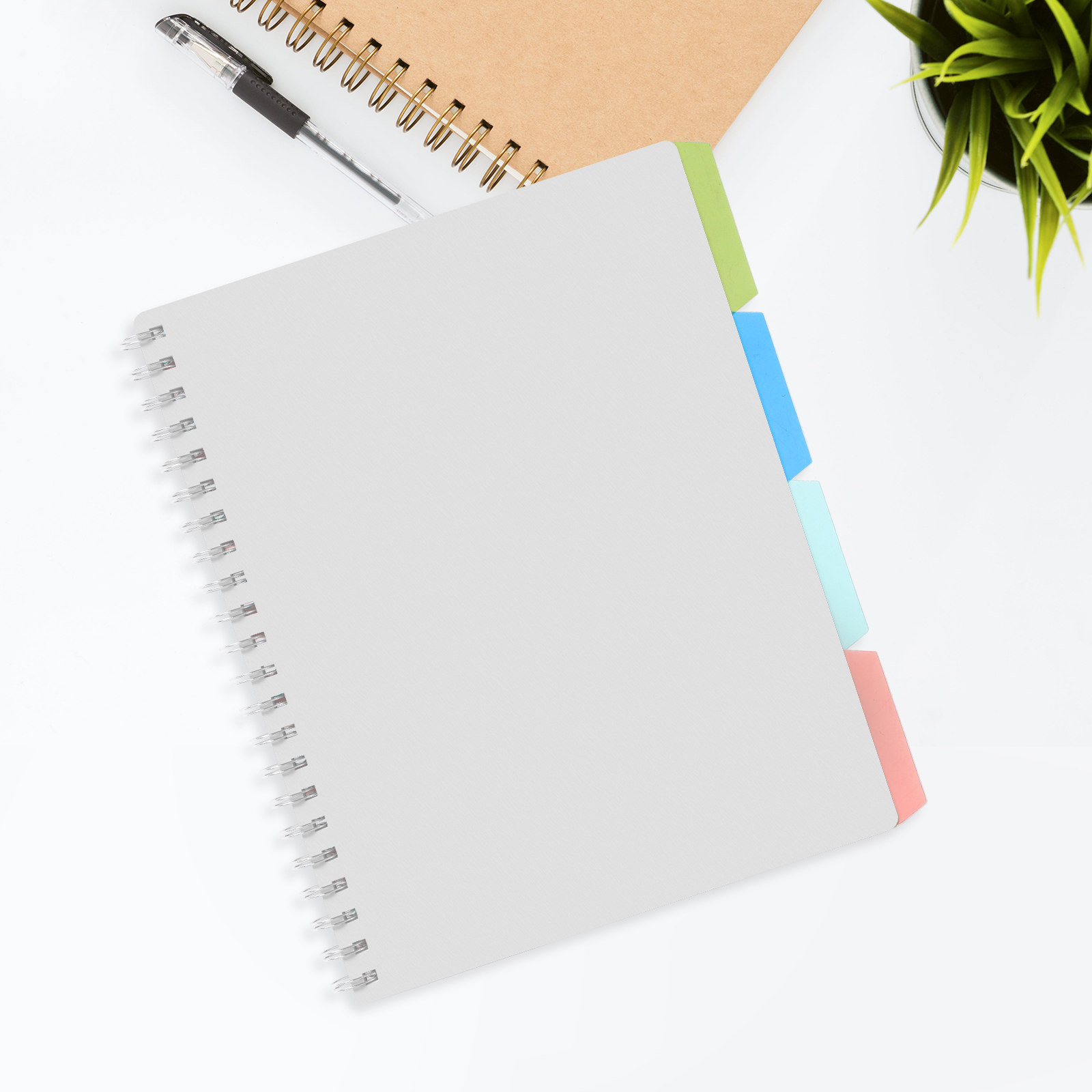 4Sets Sturdy Plastic Notepad D - Tab Divider A4 ulasan dan harga