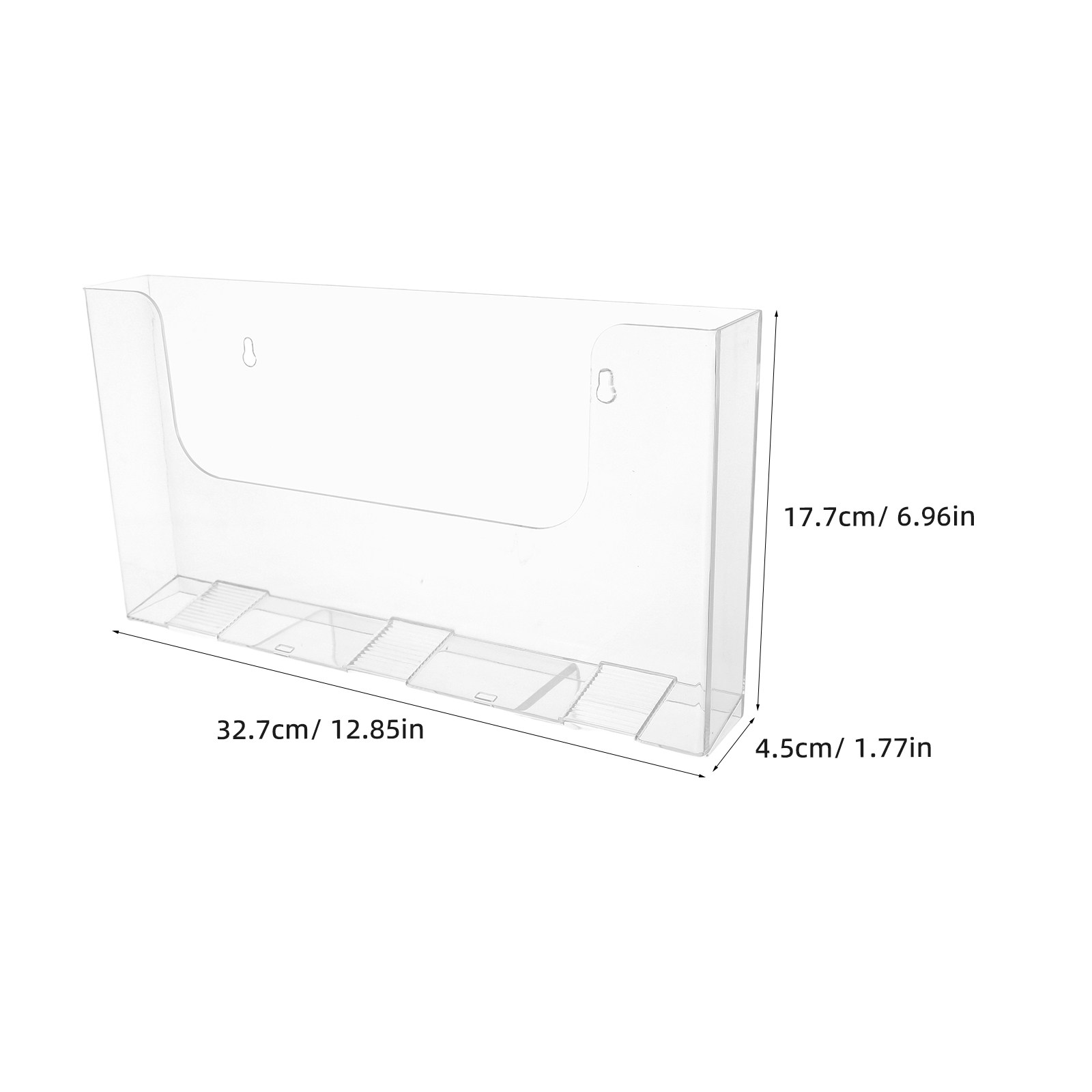 Acrylic Wall File Holders 2 Pa - Magazine Holder Rack ulasan dan harga