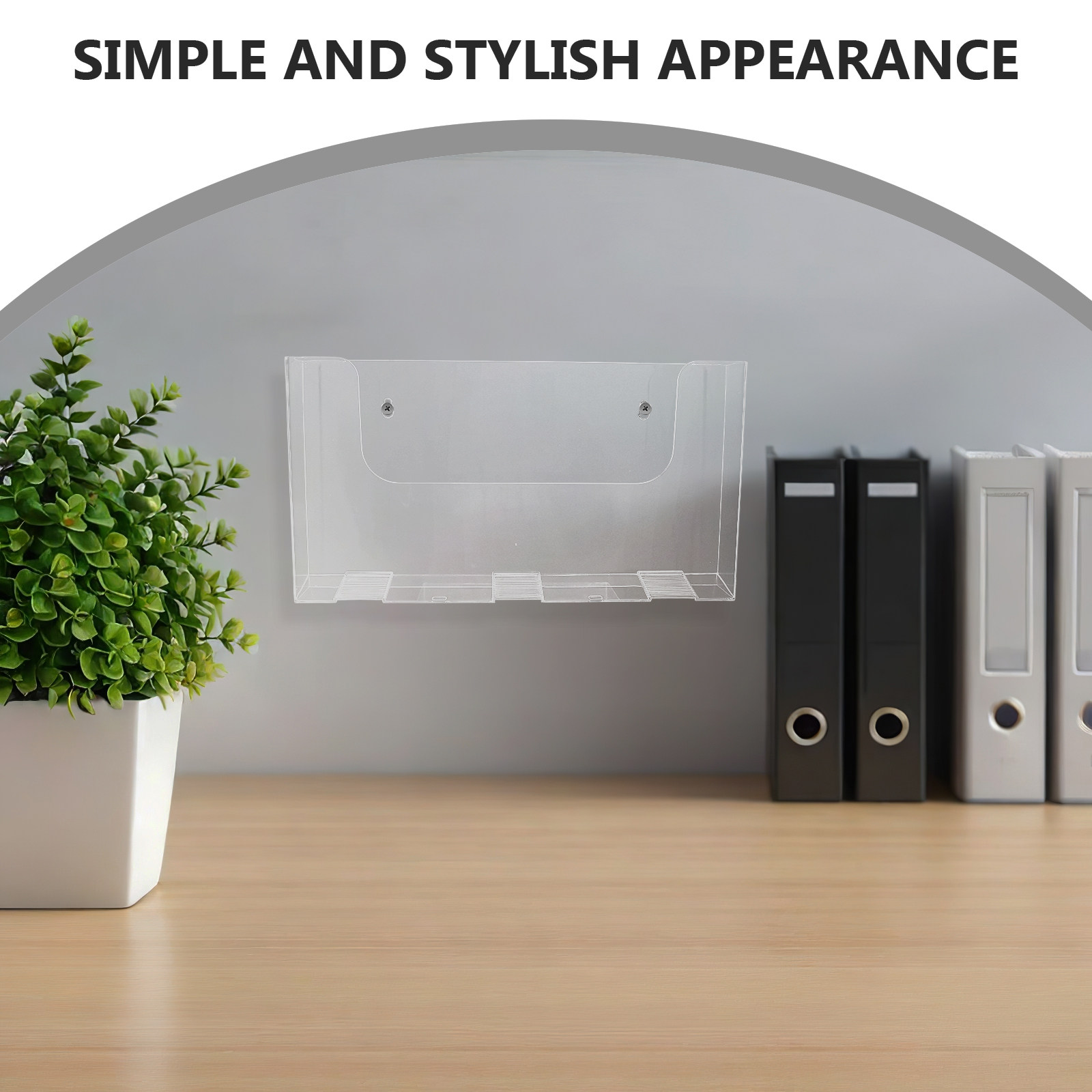 Acrylic Wall File Holders 2 Pa - Magazine Holder Rack ulasan dan harga