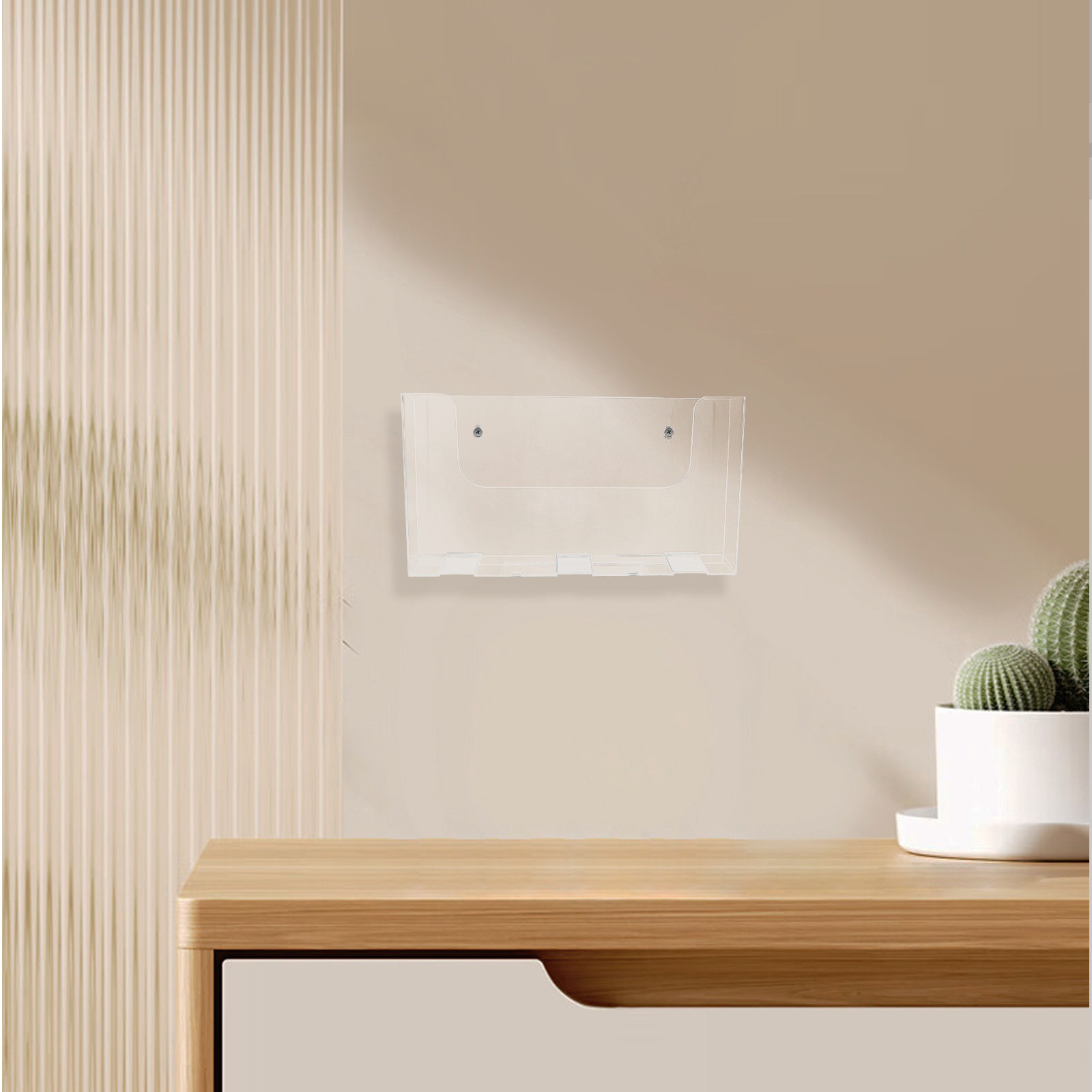 Acrylic Wall File Holders 2 Pa - Magazine Holder Rack ulasan dan harga