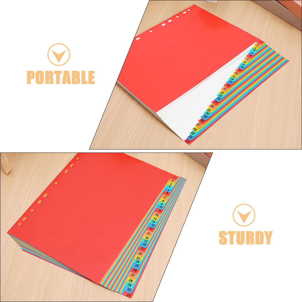 2Sets A4 Index Dividers Plasti - Tab Divider A4 ulasan dan harga