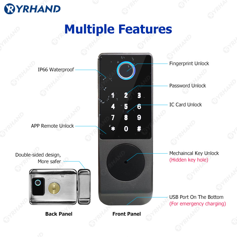 Tuya Smart lock Waterproof Wif - Letter Opener Brass ulasan dan harga